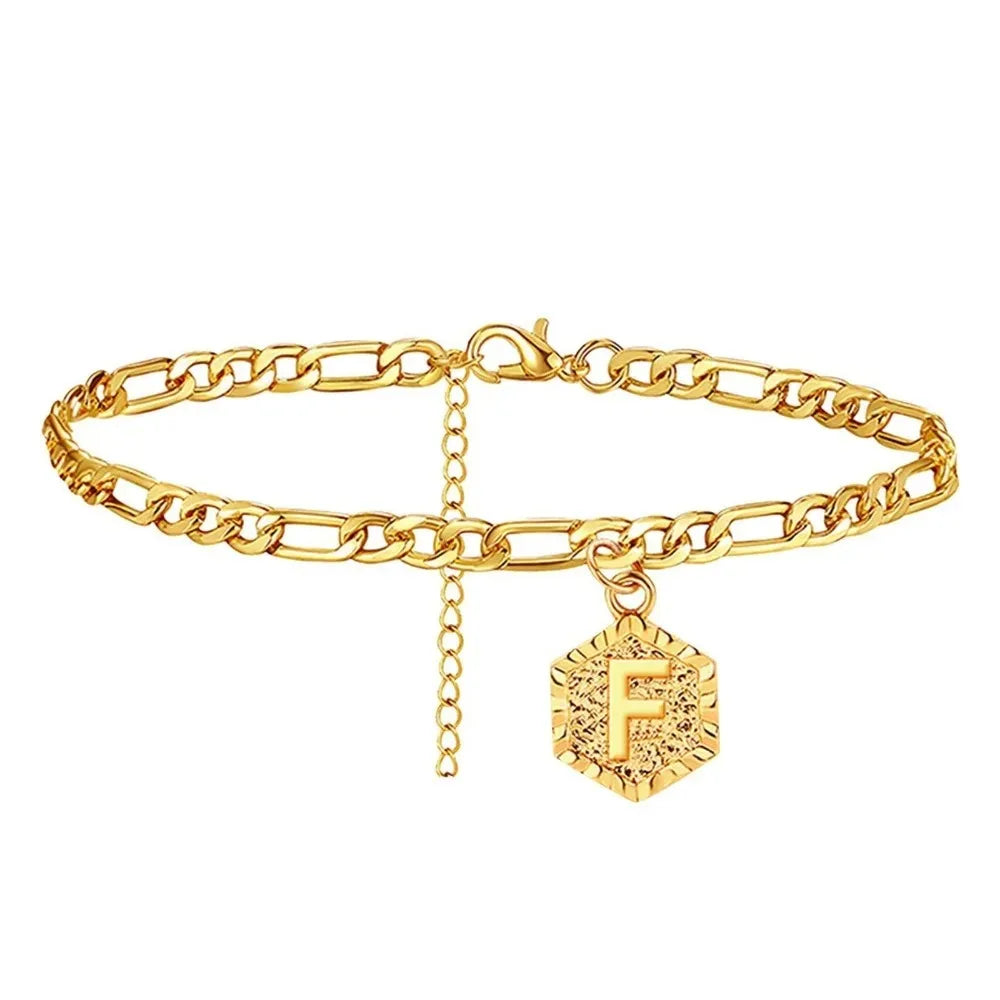 A 26-Letter Anklet, Fashionable And Simple, Suitable For Beach Parties And As A Back-To-School Gift For Friends