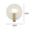 Modern Simple Round Disk Black White Glass for Bedroom Living Room Restaurant Table Lamp