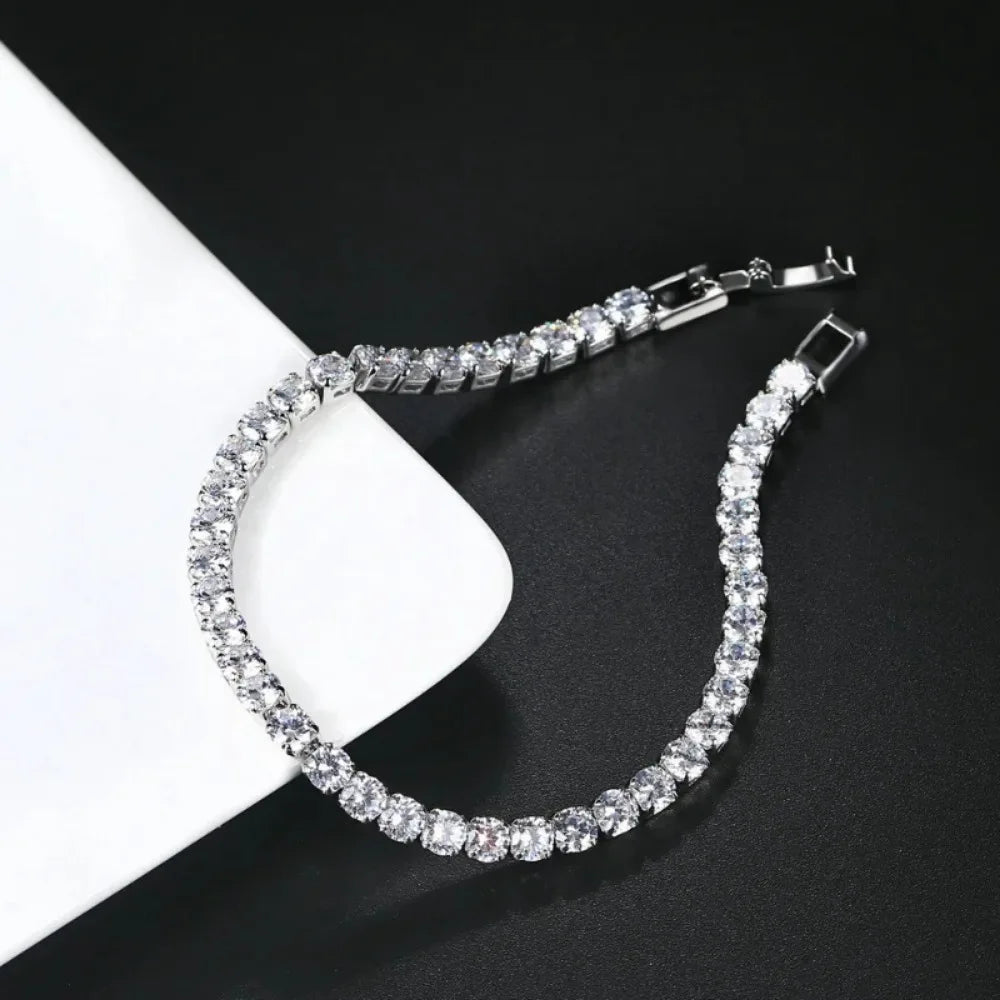 2026 Tennis Bracelet Iced Out Chain Bracelets For Women Men Silver Color Men Bracelet Chain Homme Jewelry