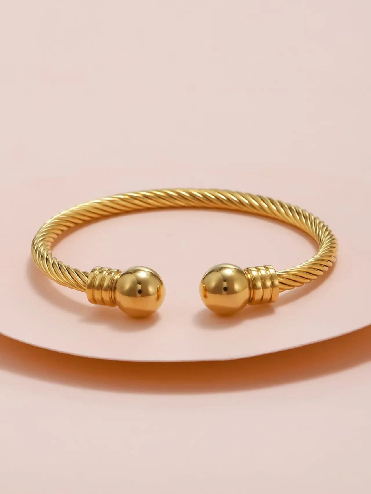 1 fashion bracelet with round balls at both ends, delicate women's bracelet, couple accessory