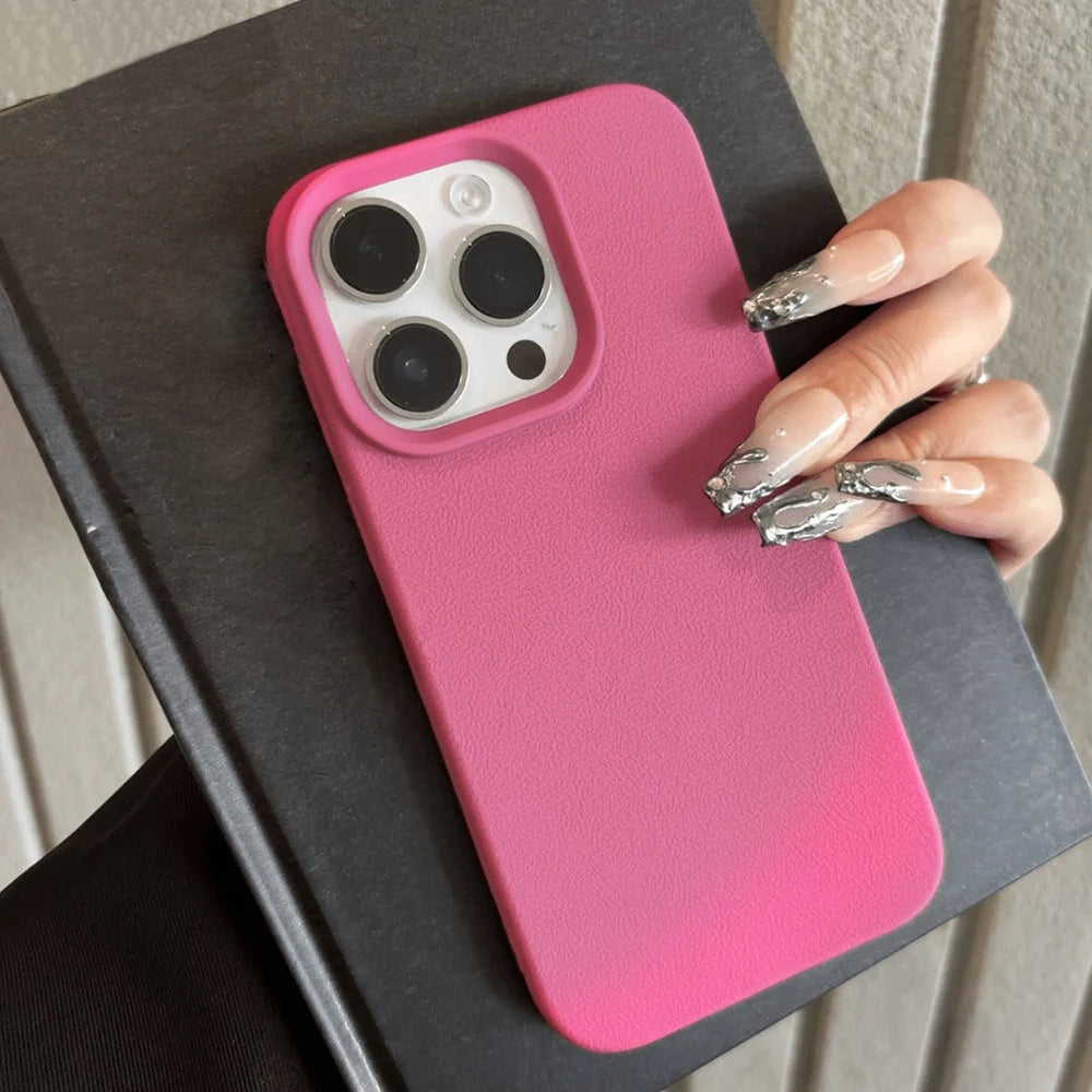 Leather TPU Phone Case For iPhone 17 Pro Max 16 13 11 15 14 Plus 12 17 Air 17Promax 16promax Shockproof Soft Funda Cover Coque