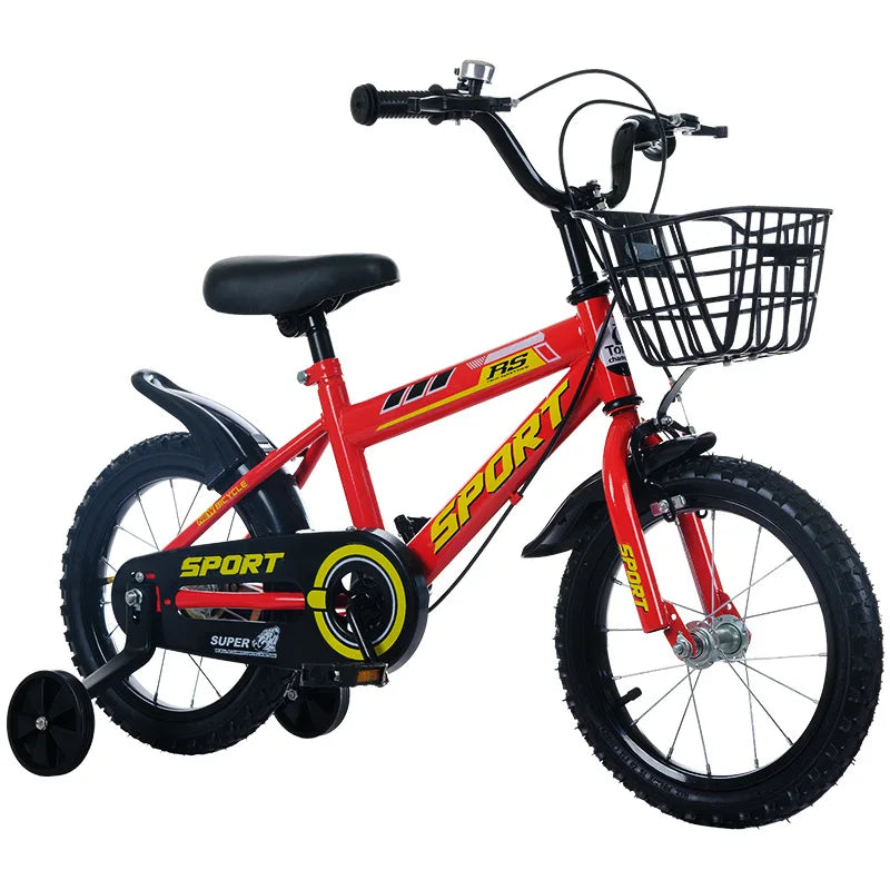 New children's bicycle models for boys and girls, suitable for ages 2-10 and 12-16 inch baby strollers.
