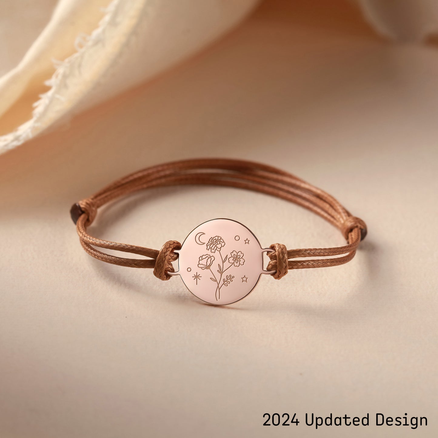 Combined Birth Month Flower Bracelet, Birthflower Gift,Mother Bracelet