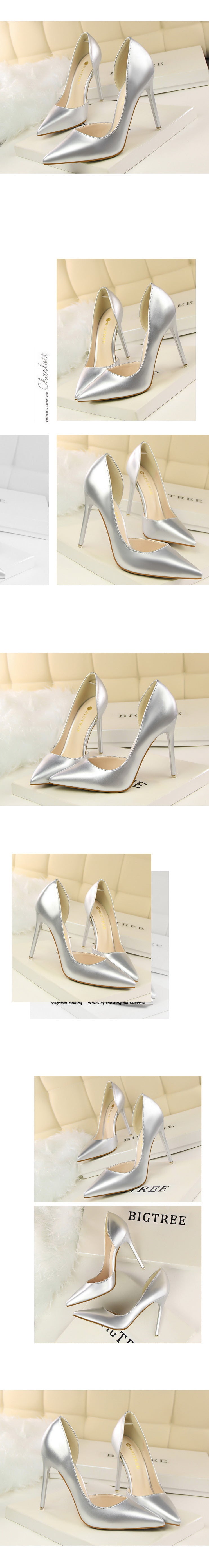 Candy Color Thin High Heels Pumps Shoes Woman Side Empty Stilettos Women Heels Shoes Party Office Wedding Shoes for Lady WSH4117