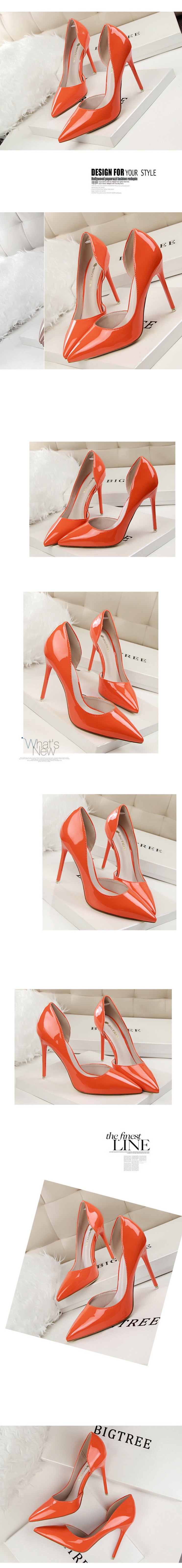 Candy Color Thin High Heels Pumps Shoes Woman Side Empty Stilettos Women Heels Shoes Party Office Wedding Shoes for Lady WSH4117