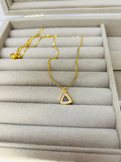 Stainless Steel Triangle Necklace for Women