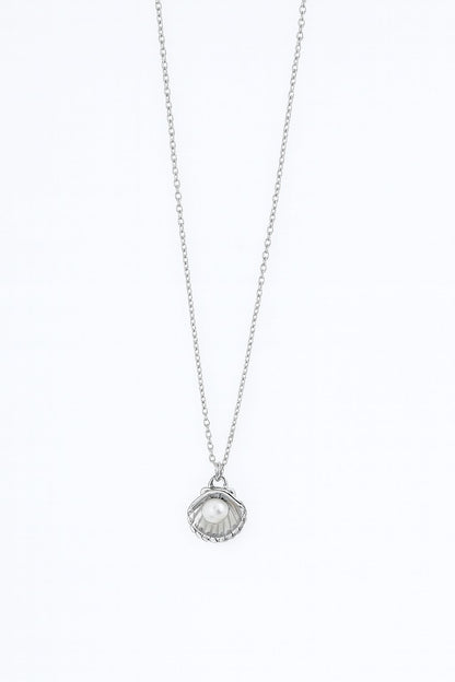 Stainless Steel Silver Oyster Necklace for Women