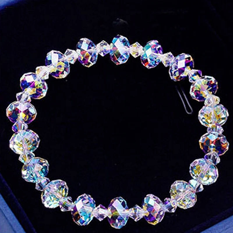 Ins Beaded Simple Flash Bracelet Square/ Crystal Bracelet Exquisite Luxury Fashion Girlfriends NewBracelet Female Fresh Style