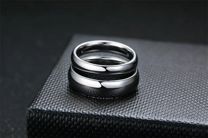 Vnox Anti Scratch Tungsten Wedding Rings for Women Men Simple Classic Wedding Bands for Couples Basic Jewelry