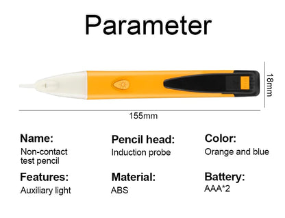 Electricity Test Pencil Digital 90-1000V 12-1000V AC Voltage Detector Non-Contact Tester Pen Tester Meter Volt Current Electric