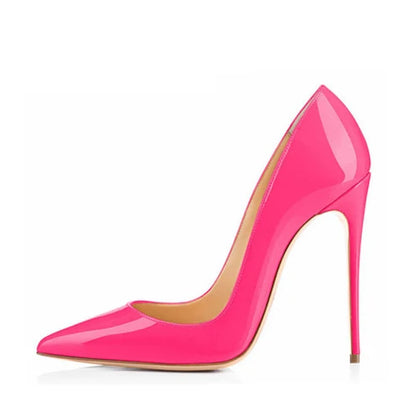 Red black yellow extreme high heel pointed toe new ladies high-heeled shoes women's shoes party wedding QP067 ROVICIYA