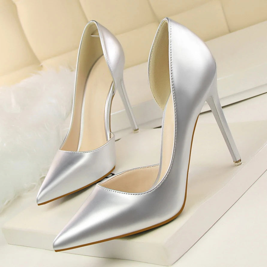 New Fashion Famal Women's Stiletto High Heels Lightweight Comfortable Slip-On Closure Soft for Summer Autumn Weddings Parties