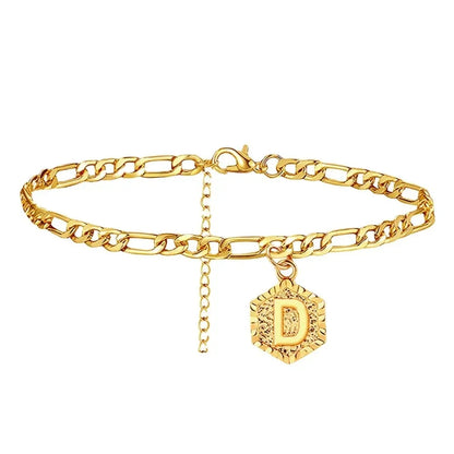 A 26-Letter Anklet, Fashionable And Simple, Suitable For Beach Parties And As A Back-To-School Gift For Friends