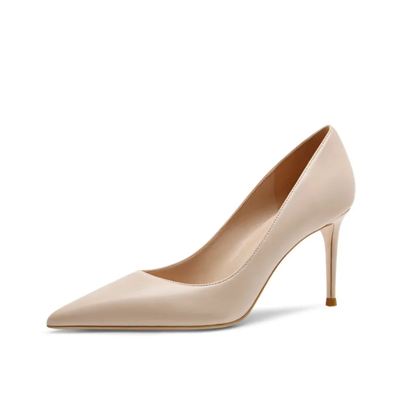 6CM/8CM/10CM Matte Microfiber Leather Talons New Fashion Ladies  Pumps Mid High Office Heels