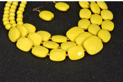 UDDEIN African Beads Jewelry Sets Multi layer Nigerian Wedding Indian Jewelry Sets Luxury Statement Choker Necklace Jewellery