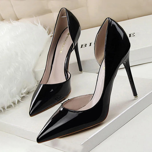 BIGTREE Shoes Patent Leather Heels 2026 Fashion Woman Pumps Stiletto Women Shoes Party Shoes Women High Heels 12 Colour