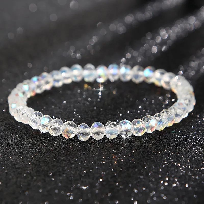 Ins Beaded Simple Flash Bracelet Square/ Crystal Bracelet Exquisite Luxury Fashion Girlfriends NewBracelet Female Fresh Style