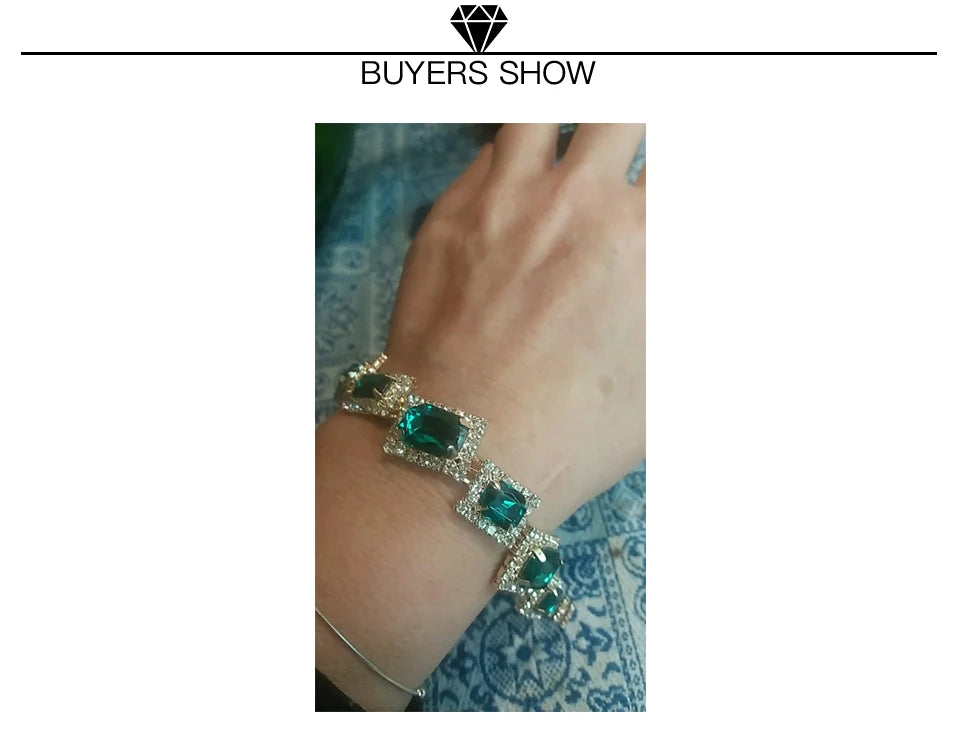 YFJEWE New Fashion Women Charm Bracelets & Bangles Best Sell Wholesale Crystal Jewelry For Dress  Wedding Christmas Gifts B008