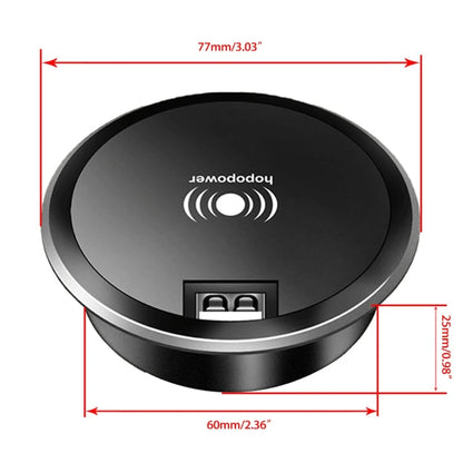 Wireless Charging Station Embedded Convenient Safe Desk Wireless Charger Wireless Charging Pad Fast Wireless Charger