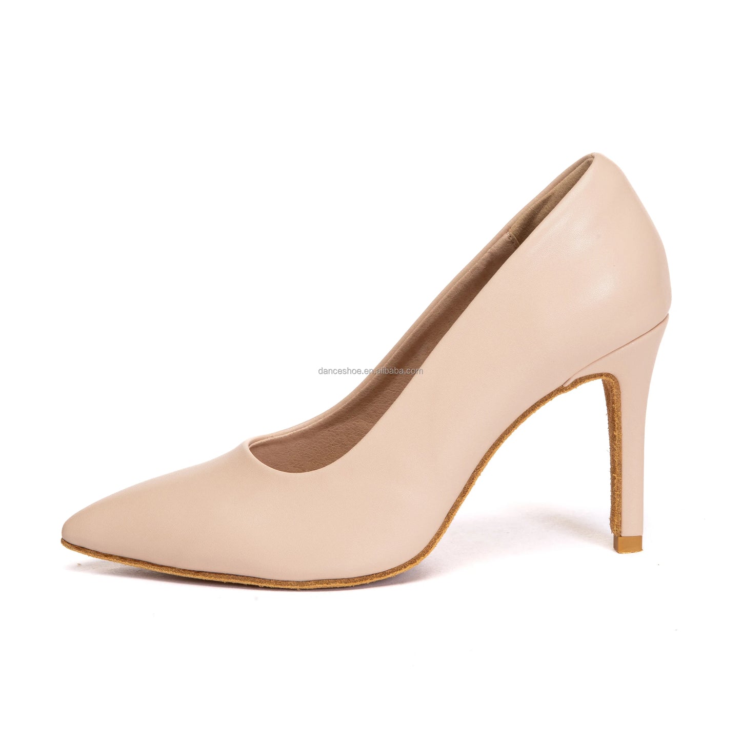 LUOQIAO L659 Women's Pink Super-Fine Microfiber Leather Pump High Heels Latin/Jazz Dance Shoes Party Performance Beginners 10cm