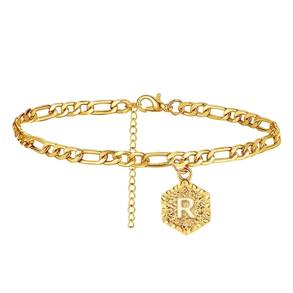 A 26-Letter Anklet, Fashionable And Simple, Suitable For Beach Parties And As A Back-To-School Gift For Friends