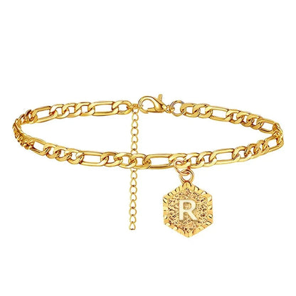 A 26-Letter Anklet, Fashionable And Simple, Suitable For Beach Parties And As A Back-To-School Gift For Friends