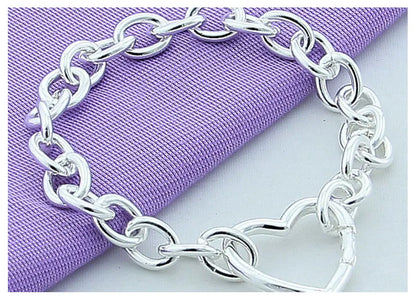 Women Bracelets 925 Sterling Silver Heart Buckle Bracelet For Women Romantic Bracelets Silver 925 Jewelry