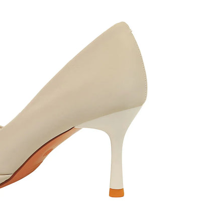 3391-A3 BIGTREE European and American Style Fashionable Nightclub Women's High Heels Pointed Bow Women's Shoes