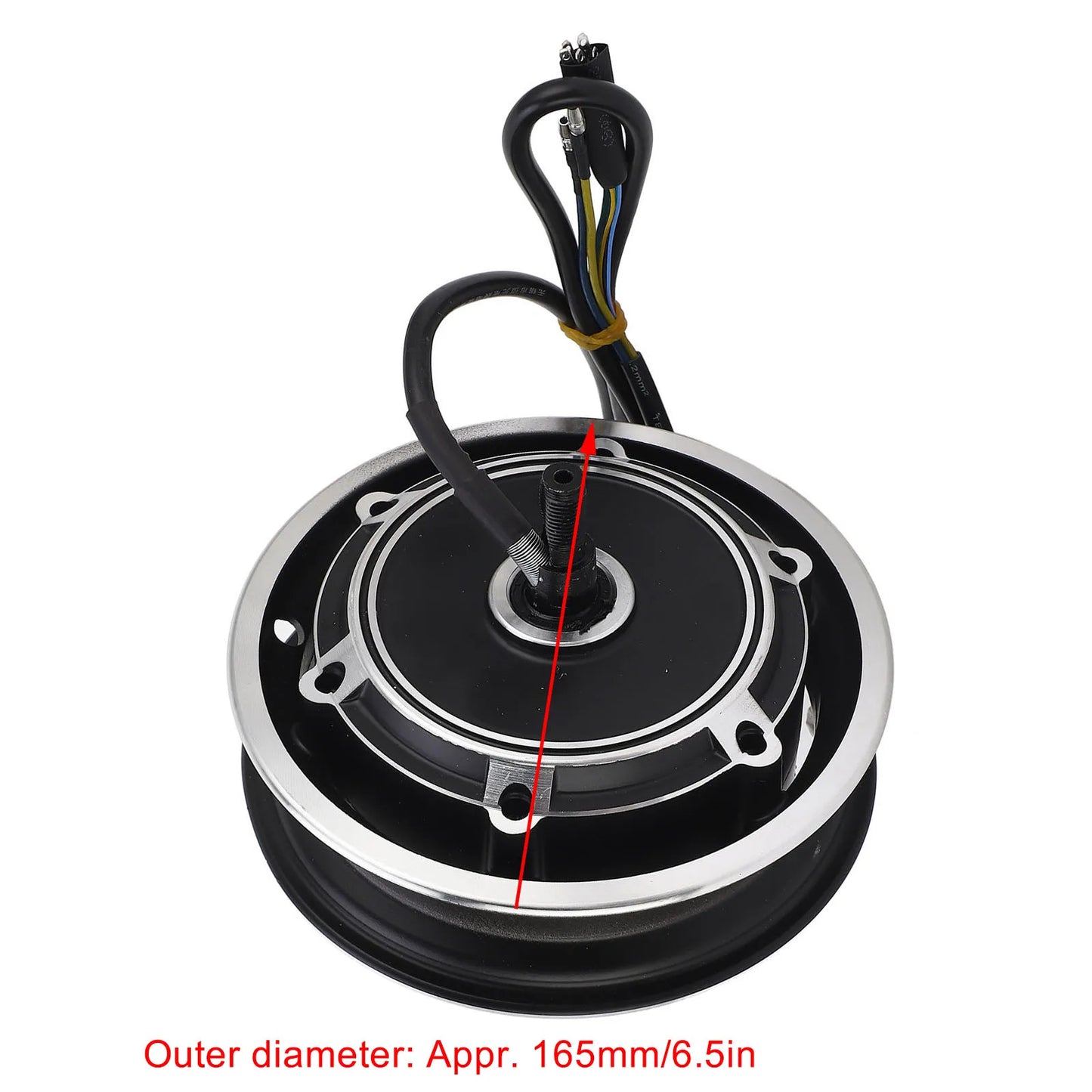 Electric Scooter Hub Motor 48V 1000W Electric Bike Brushless Disc Brake Hub Motor for 10 Inch Outer Tire