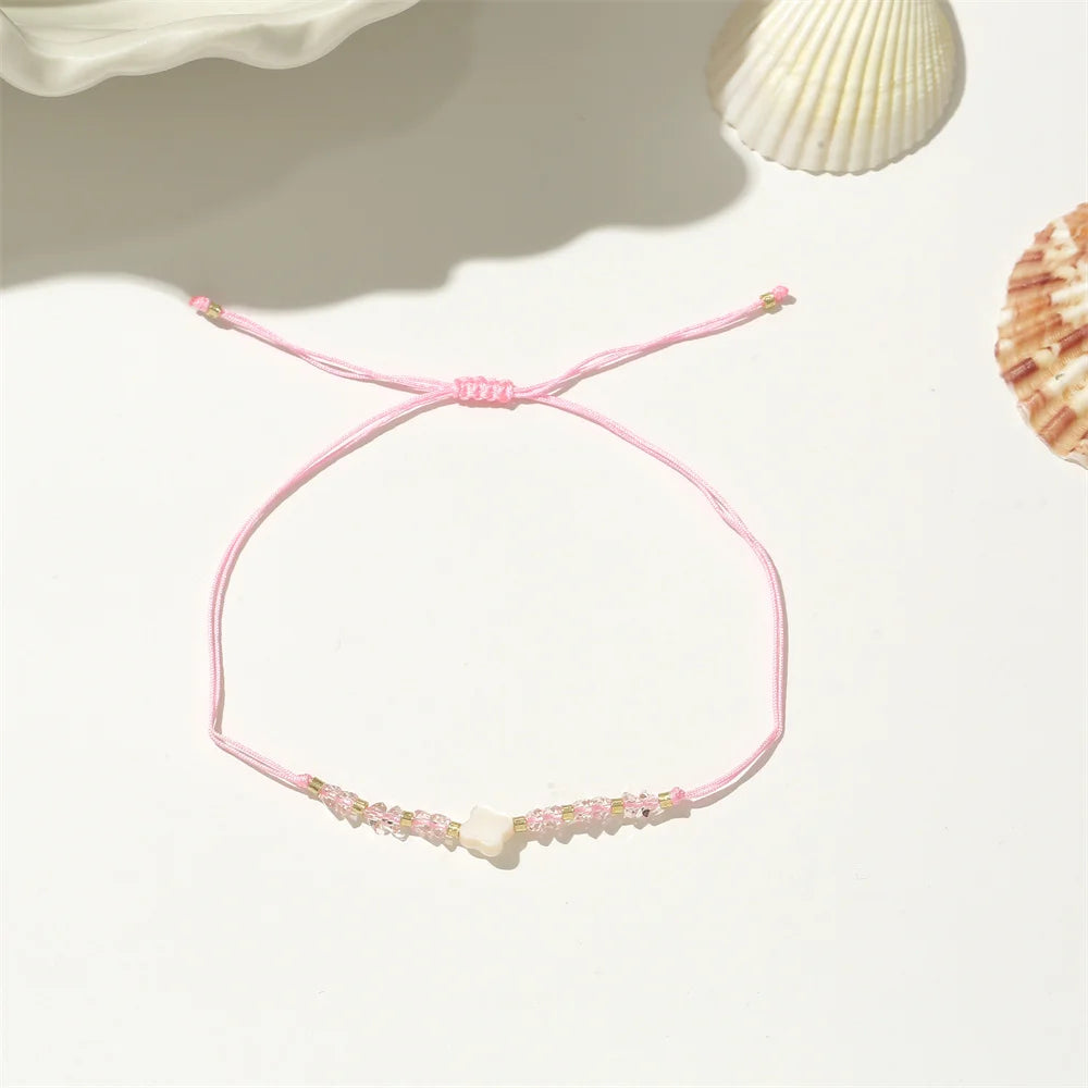 12pcs/set Beaded Braided Rope Bracelet Set Handmade Adjustable Bracelets For Women Fashion Jewelry