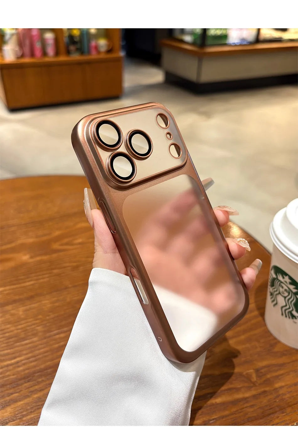 Luxury Matte Hard PC Ultra Slim Case for iPhone 17 Pro Max 16 15 14 13 Plating Camera Film Protector Frosted Shockproof Cover