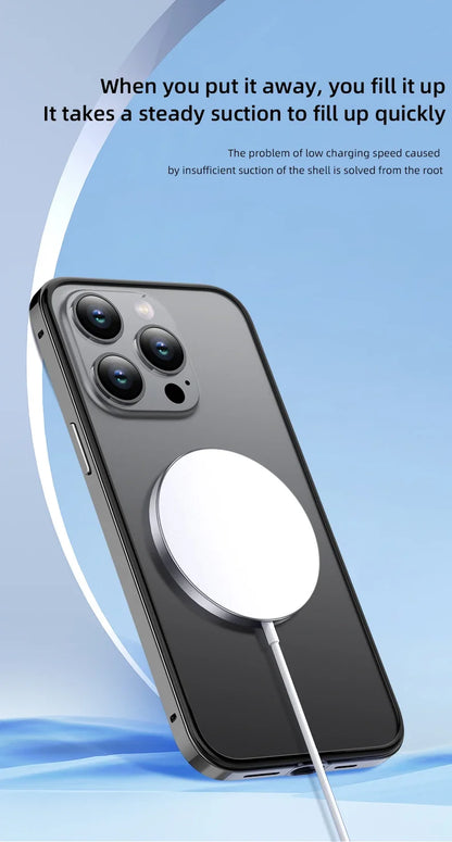 Hybrid Silicone Frame Aluminum Metal Phone Cases For iPhone 17 16 15 Pro Max 14 13 12 Better Heat Bumper