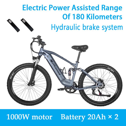 Electric bicycle 1000W 48V 20AH, 27.5“ E-Bike Long Range for Mountain & Road Riding ,electric bike adults,Mountain bikes
