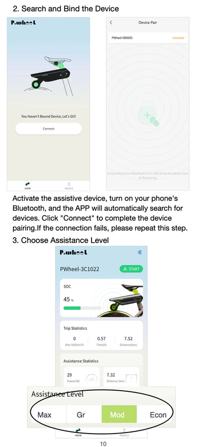 Electric Bike Conversion Kit 31 Miles Range Pedal Assist for Road Bike 18V10AH Chargeable Battery 15.5Mph Tool-Free Installatio