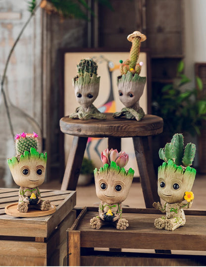 Home Decoration Crafts Miniature Model Office Desktop Display Cartoon Groot Figurines Handicrafts Decor Tree Man Ornament 5CM