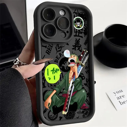 Case for iPhone 13 16 Pro Max 15 Plus 14 12 16e 11 13Pro 15Pro 14+ Soft Shell 16+ One Pieces Anime