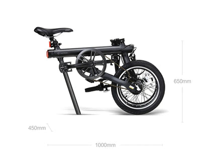 Qicycle 16inch Electric Fold bicycle Mini ebike EF1 electric assist bike Smart Ultra-light Aluminum Alloy Folding Electric Bike