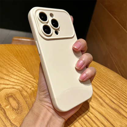 Luxury Matte Silicone Soft Case For iPhone 16 15 14 13 12 11 Pro Max Plus Drawing Line Solid Black White Ultra Thin Cover Shell