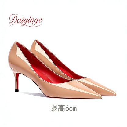 Shoes For Woman 2026 Trend Luxury Red Bottoms High Heels Pointed Toe Stiletto Pumps 12 cm Comfortable Party Dress Wedding Shoes