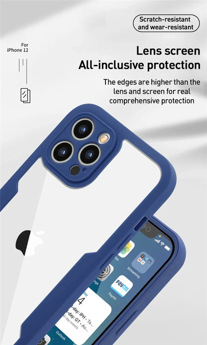 360 Full Cover Case For iPhone 17 Pro Max 16Plus 16E Funda For iPhone 16 15 Pro 17Air 15Plus Screen Protection Phone Cover