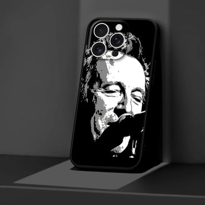 Singer B-Bruce S-Springsteen Case for iPhone 16 11 15 16e 14 12 Mini 13 Pro Max X XS XR 7 8 6 6s Plus 5 5s SE TPU Phone Cover