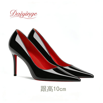 Shoes For Woman 2026 Trend Luxury Red Bottoms High Heels Pointed Toe Stiletto Pumps 12 cm Comfortable Party Dress Wedding Shoes