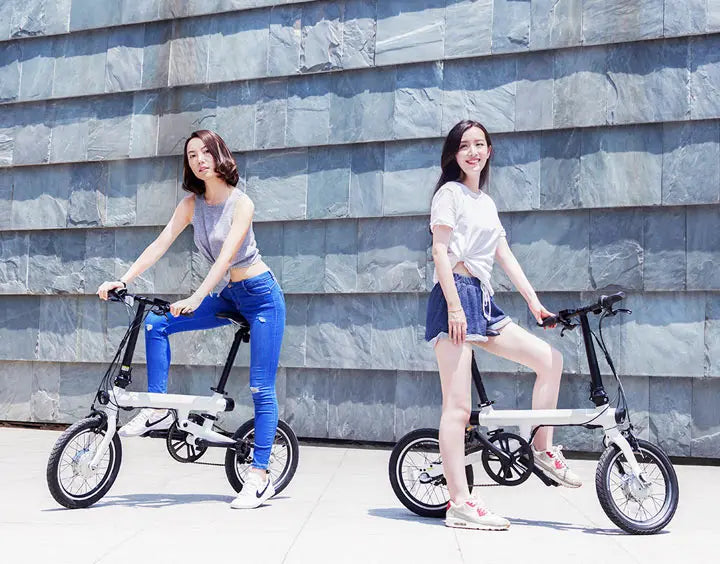 Qicycle 16inch Electric Fold bicycle Mini ebike EF1 electric assist bike Smart Ultra-light Aluminum Alloy Folding Electric Bike