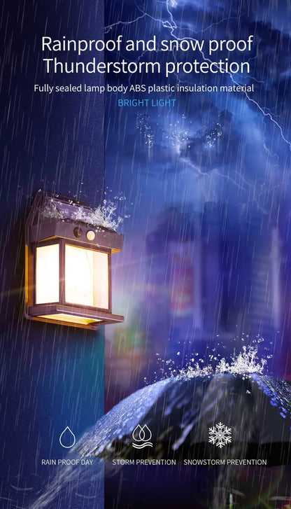 Powerful Solar Wall Light Outdoor Waterproof LED Lamp House Garden Fence Decoration Light Sensor Solar Energy Wall Lantern LED