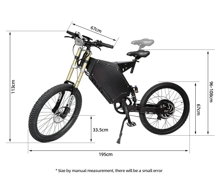 Newest Electric Bike 72v  8000W Enduro Ebike Hottest in 2023 with Samsng Cells 100km/h High Speed Electric Bike