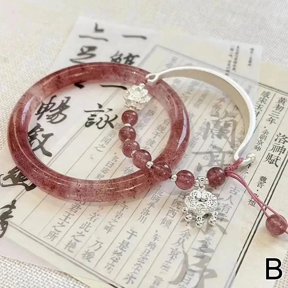 Chinese Ancient Hand Bracelet Butterfly Versatile Couple Bracelet Natural High-grade Exquisite Popular Fashion Jewelry Gifts