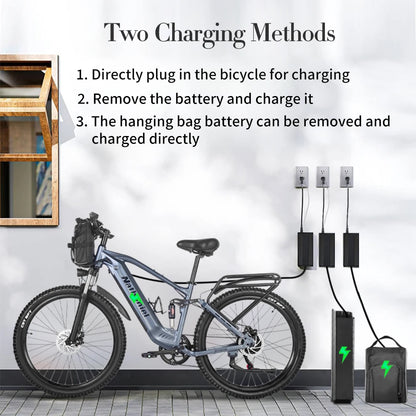 Electric bicycle 1000W 48V 20AH, 27.5“ E-Bike Long Range for Mountain & Road Riding ,electric bike adults,Mountain bikes