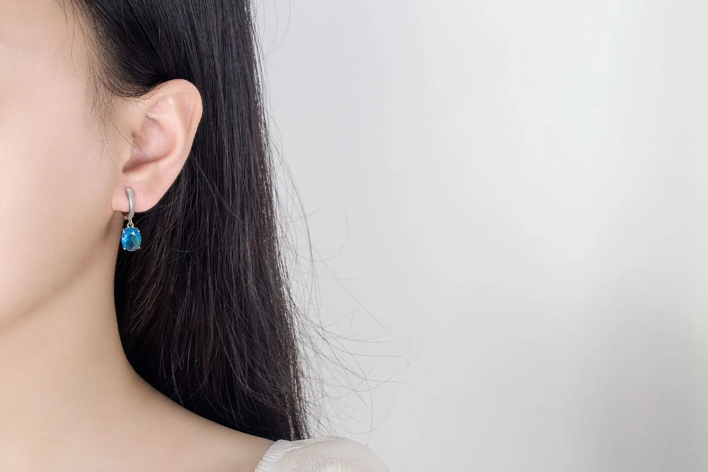 925 Sterling Silver Elegant Women's Jewelry Sets Ellipse Zircon Ring Necklace Earrings Accessories Juwellery Argent 925