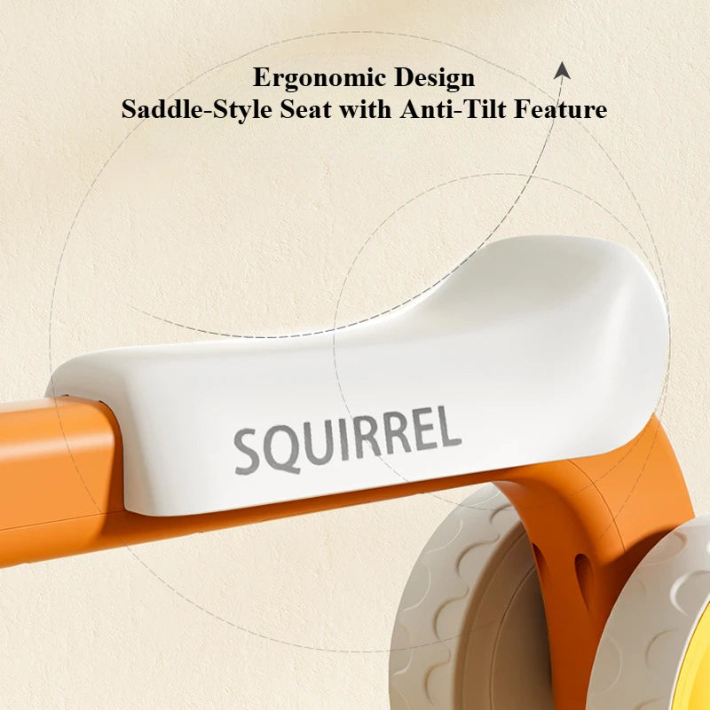 Baby Balance Bike 4-Wheel Walker with No Pedal First Toddler Outdoor Ride-On Toy Kids Birthday Gift for 1-3 Year Olds