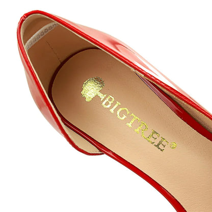 Women 7.5cm 10.5cm High Heels Yellow Pumps Office Stiletto Wedding Bridal Scarpins Short Heels Lady Hollow Party Shoes